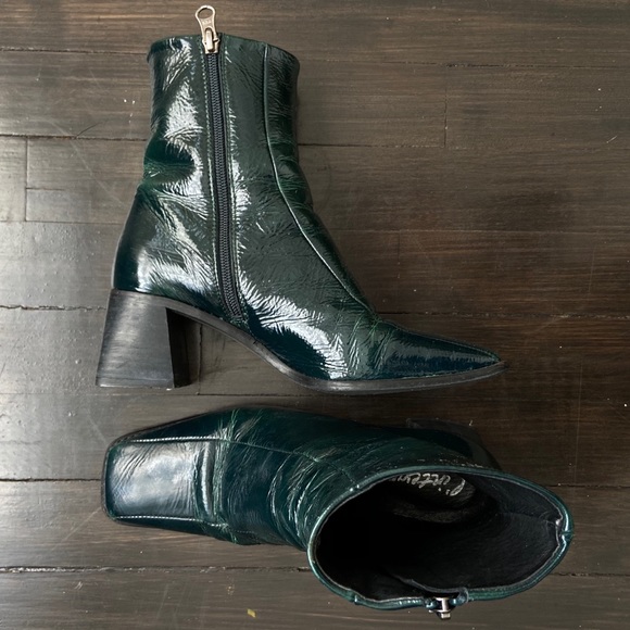 L’intervalle | BOGART GREEN LEATHER BOOTS - Picture 3 of 8